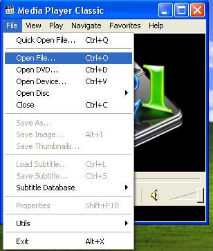 Open DVD folder on hard drive with Media Player Classic. DVD folder is copied from DVD to hard drive by DVDSmith Movie Backup.