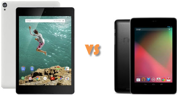 Google Nexus 9 vs Nexus 7